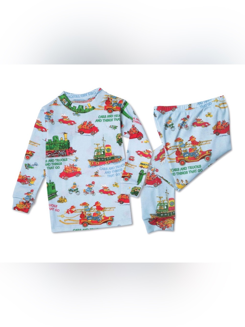 Books to Bed Cars & Trucks Pajama Set in Blue, size 3T